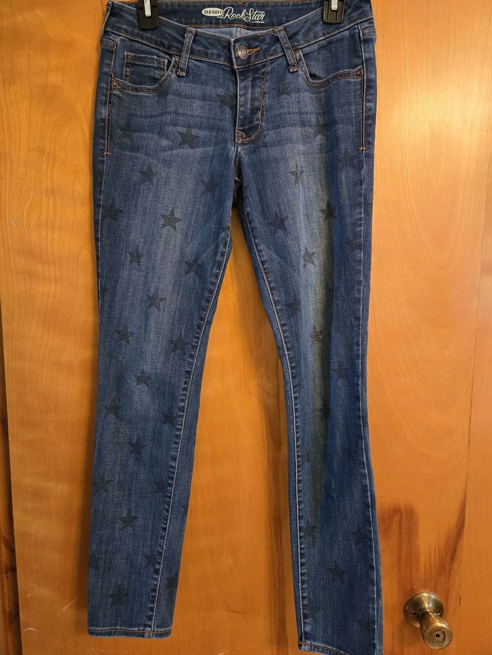 Old Navy Dark Blue Star-Print Skinny Jeans